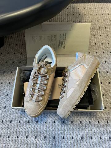 Golden Goose GGDB GGD Golden Goose beige light brown white
