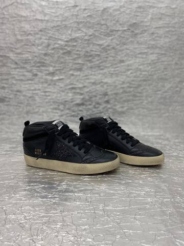Golden Goose Mid Star black cream gold
