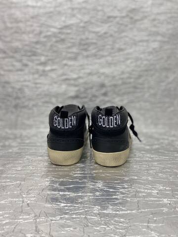 Golden Goose Mid Star black cream gold