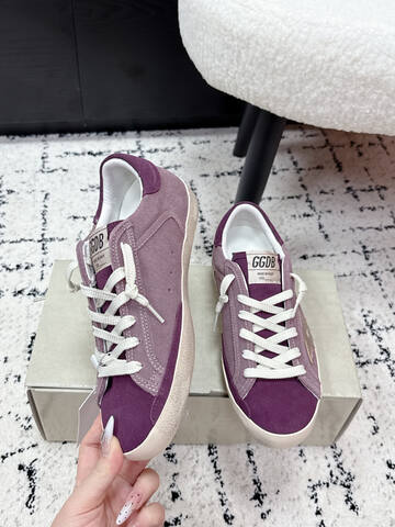Golden Goose Super Star Purple Mauve Off White Silver EU 37 Skate Shoe - Women's (BS-87389)