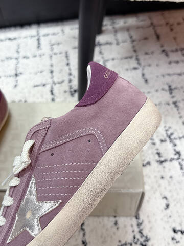 Golden Goose Super Star Purple Mauve Off White Silver EU 37 Skate Shoe - Women's (BS-87389)