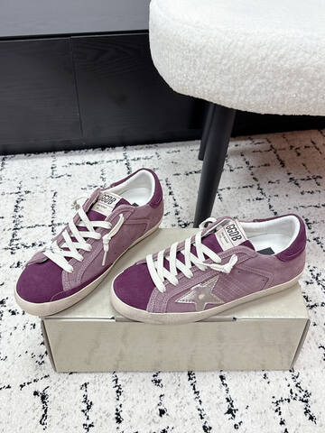 Golden Goose Super Star Purple Mauve Off White Silver EU 37 Skate Shoe - Women's (BS-87389)