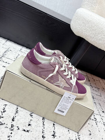 Golden Goose Super Star Purple Mauve Off White Silver EU 37 Skate Shoe - Women's (BS-87389)