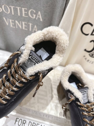 Golden Goose GGDB high version leaves the factory Maoli black white silver brown